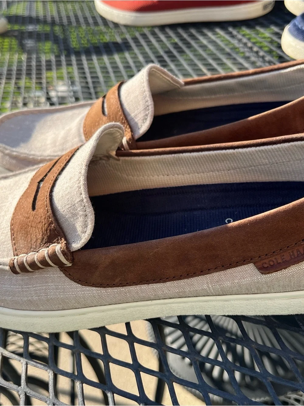 Cole Haan Canvas/Leather Loafers